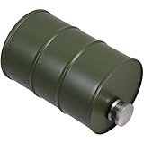 Veemoon Tragbarer Edelstahl Flachmann 750 ml Auslaufsicher Zylindrische Spirituosenflasche für Camping Reisen und Outdoor