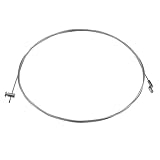 Bowdenzug Rasenmäher Ø1.5mm, Gaszug Universal 2.30 Meter mit Z-Endstück Schraubnippel, Gaskabel Flexibler Kit für Einachsschlepper Freischneider Radantrieb Motorbremse, Gaskabel Flexibel