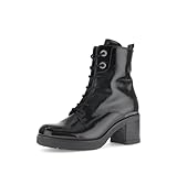 Gabor Damen Schnürstiefeletten, Frauen Stiefeletten,halbstiefel,kurzstiefel,uebergangsschuhe,uebergangsstiefel,schwarz (Micro),41 EU / 7.5 UK