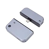 YUEHISY Drahtloser HDMI-Sender und -Empfänger, 4K-Dekodierungseingang, 1080P-Ausgang, Typ-C-HD-Multimedia-Extender-Kit, für Laptop-Smartphone Zum Monitor