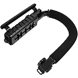 FELTECHELECTR Kamerastabilisator Handgriff mit U Förmiger Blitzschuhhalterung Leichter DSLR Gimbal Stabilisator für Videoaufnahmen und Outdoor Einsätze