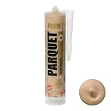 Eichfarbener Premium-Dichtstoff für Parkett & Laminat FOME FLEX PARQUET – Eiche, elastisch, langlebig, überstreichbar und lackierfähig. Ideal zum Füllen und Reparieren von Fugen und Rissen
