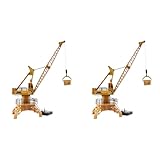 GNURBDILFO 2X Rc Fern Bedienung Simulation Kran BAU Spielzeug Rc Kran Rc Modell Spielzeug 360 Grad Drehen Geburtstags Geschenke