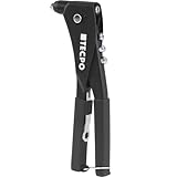 TECPO Nietmutterzange inkl. 200 Blindnieten mit austauschbaren Kopf-Größen Niemutter Dorne Gewindenieten Nietmutterwerkzeug Blindnietzange Nietmutternzange