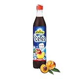 Pfanner Eistee Pfirsich Sirup – 1 x 700 ml Getränkesirup - ergibt über 7 Liter Wasser mit Ice Tea Pfirsich Geschmack