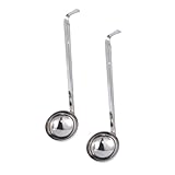 GALPADA 2 Stück Edelstahl Suppenkellen mit Haken Langlebige Schöpfkellen zum Servieren und Ausgießen von Suppen Soßen und Eintöpfen Küchenutensilien für Haushalt und Gastronomie