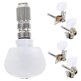 Abaodam 5Stücke Teiliges Banjo Stimmwirbel mit Buchsen Langlebige Mechanik aus Hochwertigem Material Ersatz für Verschlissene Stimmmechaniken Verbessert