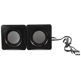 IMIKEYA Kleiner USB Lautsprecher 1 Paar Kompakte Tragbare Computer Desktop Lautsprecher Robustes Material Satten Bass USB Stecker fürpc Laptop und Reisen