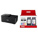 Canon PIXMA TR4750i 3-in-1 Abonnement Drucker für das Homeoffice, Kopierer, Scanner & PG-575XL CL-576XL 575 XL 576 XL Multipack Wiederaufbereitet Druckerpatronen