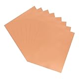 sourcing map 50 Stück Toner-Reaktivfolie, Deko-Folie, Transferblätter, 21,6 x 27,9 cm, A4, Heißfolienpapier für Laserdrucker, Scrapbooking, Wärmeübertragung, DIY, Handwerk, Bronze