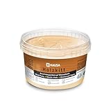 HAUSA Holzkitt 250 g Eiche Natur Holzspachtelmasse, Kitt für Holz, Holzspachtel/Füllmasse zum Reparieren von Holzschäden gebrauchsfertig ausgezeichnete Füllkraft schnelltrocknend rissbeständig