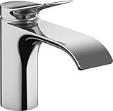 hansgrohe Waschtischarmatur Vivenis, Wasserhahn Bad mit Auslauf Höhe 80 mm, Badarmatur wassersparend, Chrom