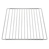 SPARES2GO Universal, chrom, verstellbar, Feste Ablage für Grill Ofen, Herd, BBQ & Grill (310 mm x 360-590mm)