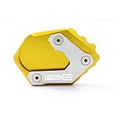 Motorrad Ständer Fuß,Seitenverlängerung Pad Motorrad CNC-Ständer Fuß Seitenständer Verlängerung Belagträgerplatte Vergrößern for BMW F750GS F750 GS F 750 Stehen (Color : Gold)