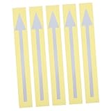 TOYZFRIENDY 5 Stück Teiliges Wasserdichtes Abziehbares Reflektierendes Aufkleber für Wände und Böden Selbstklebend Große Außen Navigationsschilder zur Mailbox Kennzeichnung Verbesserte