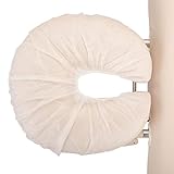 WellTouch Einweg-Kopfstützenbezug (100 Stück) | Einwegauflage in Hörnchenform | Bezug mit Rundum-Gummizug | Professioneller Hygiene-Bezug für Kopfstütze von Massage- & Kosmetikliege