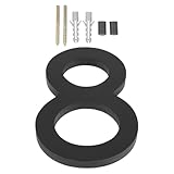 SEWOART Sichtbare Hausnummer aus Acryl und Metall Rostfrei Wetterfest Selbstklebend Dekorative Türnummer für Briefkasten Haustür und Garten