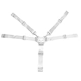 5-Punkt-Sicherheitsgurt für Kinder, universeller Kinderwagen-Schutz, Sicherheitsgurt, Premium-Nylon, verstellbarer Babygurt für Esszimmerstühle und Kinderwagen, 60 cm, 96 g