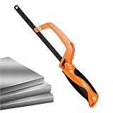 Kompakte Metall-Bügelsäge, Kompakte Hand-Bügelsäge - Aluminium-Bügelsäge 11 Zoll Handmetall-Bügelsäge | Hochspannungsverstellbare Hand-Bügelsägen-Handwerkzeuge zum Trimmen und für die