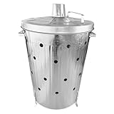 Rori Feuertonne XL für Gartenabfälle mit Deckel, rund (110L)