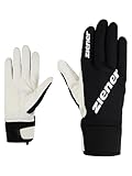 Ziener Unisex UVITA-Z Langlauf/Nordic/Crosscountry-Handschuhe | Winddicht, atmungsaktiv, enganliegend, Black.White, 11,5