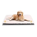 XIAPIA Selbstheizende Decke Hunde Katzen, Flauschig Selbstwärmende Katzendecke ohne Kabel, Wärmedecke Heizdecke ohne Strom, Washbar Thermodecke Katzenkissen Katzenbett Indoor 90 * 60 cm Weiß