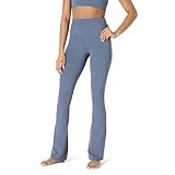 Amazon Essentials Damen Active FormFlex Buttery Soft Bootcut-Yogahose, hohe Taille, volle Länge, Schiefergrau, XL