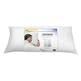 Mediflow 5011 Premium Daunenkissen mit Wasserkern, Made in Germany, Nomite, Allergiker geeignet, Oeko-Tex, Stufenlos in Höhe und Stützwirkung anpassbar, Separat waschbares Dauneninnenkissen, Größe 40x80 cm, Weiß