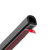 ONPIRA Moosgummi-Dichtung selbstklebend Schwarz in 5 Größen: 8x6mm, 9x8mm, 10x8mm, 12x10mm, 14x12mm (14x12mm)