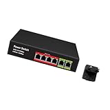 Industrielle 4-Port Switches, 48 ​​V Power Over Ethernet, Eisengehäusekonstruktion, einfache Datenübertragung für Kamerasysteme Switches für CCTV Kamerasysteme