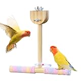 Sitzstange für Vögel, Schaukelspielzeug aus Seil und Klettern für Vögel – Zubehör für Käfig geeignet für Sittiche, Nymphensiten, Agapornis, für den Innen- und Außenbereich, für Garten und