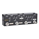 Pedal EATTO GUITALE METAL 5 MODUS REVERB SPRECHEN FX Distory Overdrive Bypass True Black Black