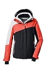 killtec Damen Skijacke/Funktionsjacke mit abzippbarer Kapuze und Schneefang KSW 26 WMN SKI JCKT, bright coral, 44, 43412-000