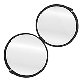Hemobllo Handspiegel Reise Kosmetikspiegel Klein Faltbarer Kompakter Spiegel mit 5 Facher Vergrößerung Rund für Damen Outdoor Alltag