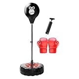 Boxing Reflex Bag - Reflex Bag | Punchingball | Speed Bag Boxen | Boxbär | Stehender Speedbag | Punching-Übungsbeutel für Fitnessstudio mit Boxhandschuhen | Speedbag für Training, Boxausrüstung