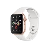 Apple Watch Series 5 (GPS, 40MM) - Gold Aluminium case mit Weiß Sport Band (Generalüberholt)