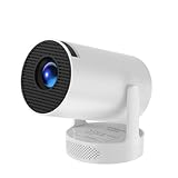 Intelligenter Beamer Android 11, tragbarer Mini-Projektor FHD 1080P mit 4K-Unterstützung, 300 ANSI Lumen, HiFi-Lautsprecher, WiFi 6 & Bluetooth 5.0, für Schlafzimmer und Heimkino