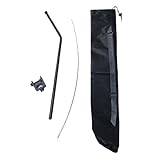 Generisch Camping -Laternenständer - Aluminiumlegierung & Edelstahlleuchte | 22.44 'Vertikal + 26,38' Horizontaler Balken für Stabilität | Windbeständiges Rack für Rucksacke, Picknicks und Fotografie