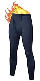 UNIQUEBELLA Thermounterwäsche Unterteile Herren, Funktionswäsche Unterhose Laufhose Lang Winter Suit Ski Thermo Unterwäsche Thermowäsche Sport Leggings