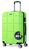 It'Go Koffer M Groß Hartschalenkoffer Gepäck mit 4 Rollen Handgepäck Reisekoffer Koffer&Trolleys Grün