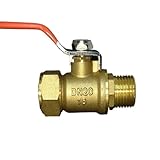 QMIQXIWS Brass Nickelage DN15 DN20 Male/Female Thread Ball Valve 1216/1418/1620/2025/2632 Pex Pipe Fitting Aluminum Pipe Fittings ZUZAOJUYIN(DN15 BSPMx1620)