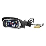 Kompaktes 2-in-1-Wassertemperaturmessgerät und Voltmeter für 12 V/24 V Fahrzeugsysteme