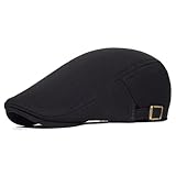 SAKTHIVEL Schiebermütze Herren Baumwolle Schirmmütze Barett Flatcap, Baskenmütze Gatsby Newsboy Cap