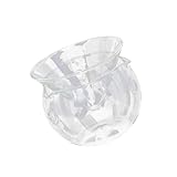 COLLBATH Transparente Glasschüssel für Gemüse Mittlere Salatschüssel mit Trockeneisbehälter für Gekühlte Speisen für Küchenutensilien und Kreative Kochideen