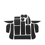 OMNHGD Untersetzer Auto-Rutschmatte PU-Leder-Türschlitzpolster Torschlitz-Becherkissen-Dekoration Für BYD Für ATTO 2 Für Dolphin 2022-2024(Schwarz)