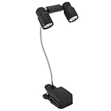 Cyrank Outdoor-Grilllicht, Clip-on-Grill-BBQ-Licht, LED-Doppelkopf-360-Grad-BBQ-Licht Für Barbecue-Grill, Lesen, Outdoor-Zelt