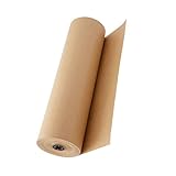 Anneome Braunes Kraftpapierrolle Packpapierrolle Lang für Geschenkverpackung und Buchumschlag Vielseitiges Handwerks DIY papier zum Einpacken Basteln Scrapbooking und Dekoration