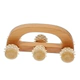 Anneome Holz Massageroller für Körper Gesicht Handheld Massagegerät für Beine Rücken Nacken Multi Tool zur Muskelregeneration und Entspannung