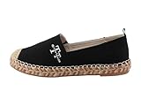 Tom Tailor Damen 7490250003 Flacher Slipper, Black, 39 EU