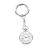 CALLARON Langlebige Schwesternuhr mit Leuchtzeigern Schlüsselanhänger Taschenuhr Hochwertigem Legierungsstahl Tragbare Medizinische Uhr für Pflegepersonal Ärzte und Studenten im Examen